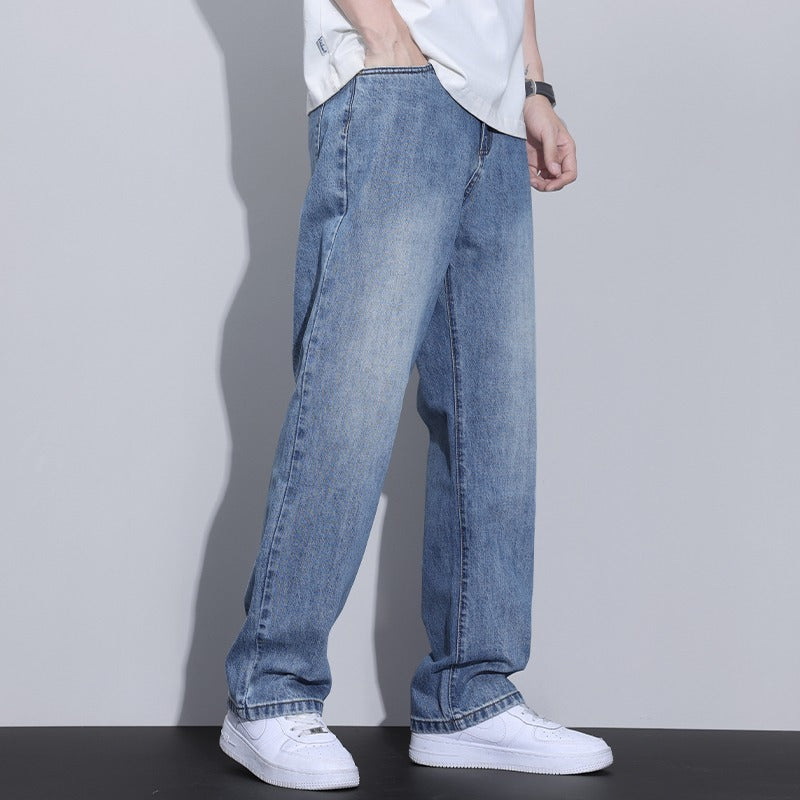 Fleece Lined American Style Retro Jeans