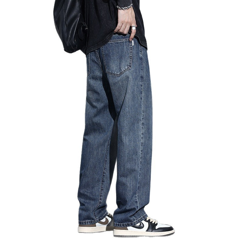 Fleece Lined American Style Retro Jeans